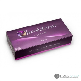 Juvederm Ultra 3 1ml, hyaluronic acid, filler with lidocaine, with anesthesia, filling medium and deep wrinkles
