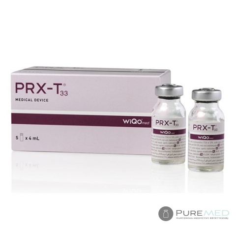 PRX T33 chemical peeling set cardboard box 5 ampoules mesotherapy reduction of stretch marks skin firming biorevitalization