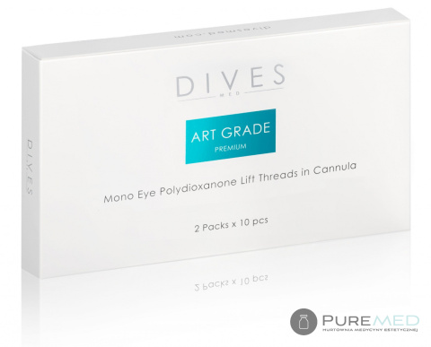 DIVES MED Art. Grade Premium PDO THREADS MONO EYE in the cannula special threads for the revitalization of the eye area, crow's feet,