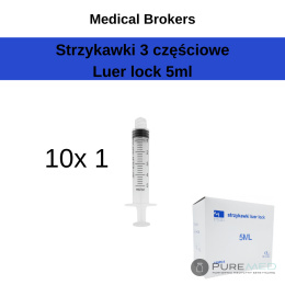 Luer lock syringes 3ml 10 pcs