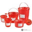 Red medical waste container 5l