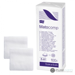 Matocomp inert compresses made of 13-nit gases 100 pcs. 7.5x7.5cm
