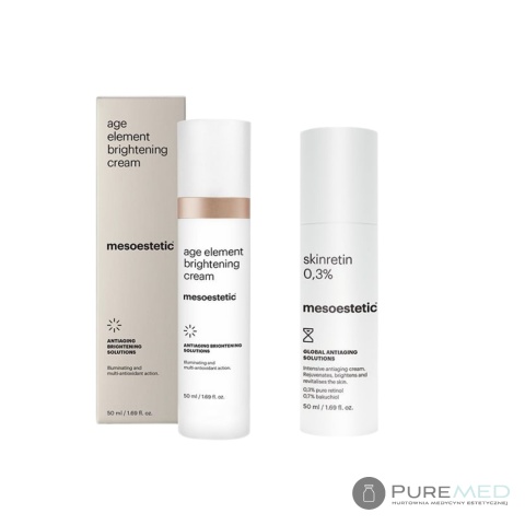 Mesoesthetic Lighting & color alignment | Age Element Brightening Cream + Skinretin 0,3%